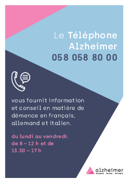 Publicité «Téléphone Alzheimer»