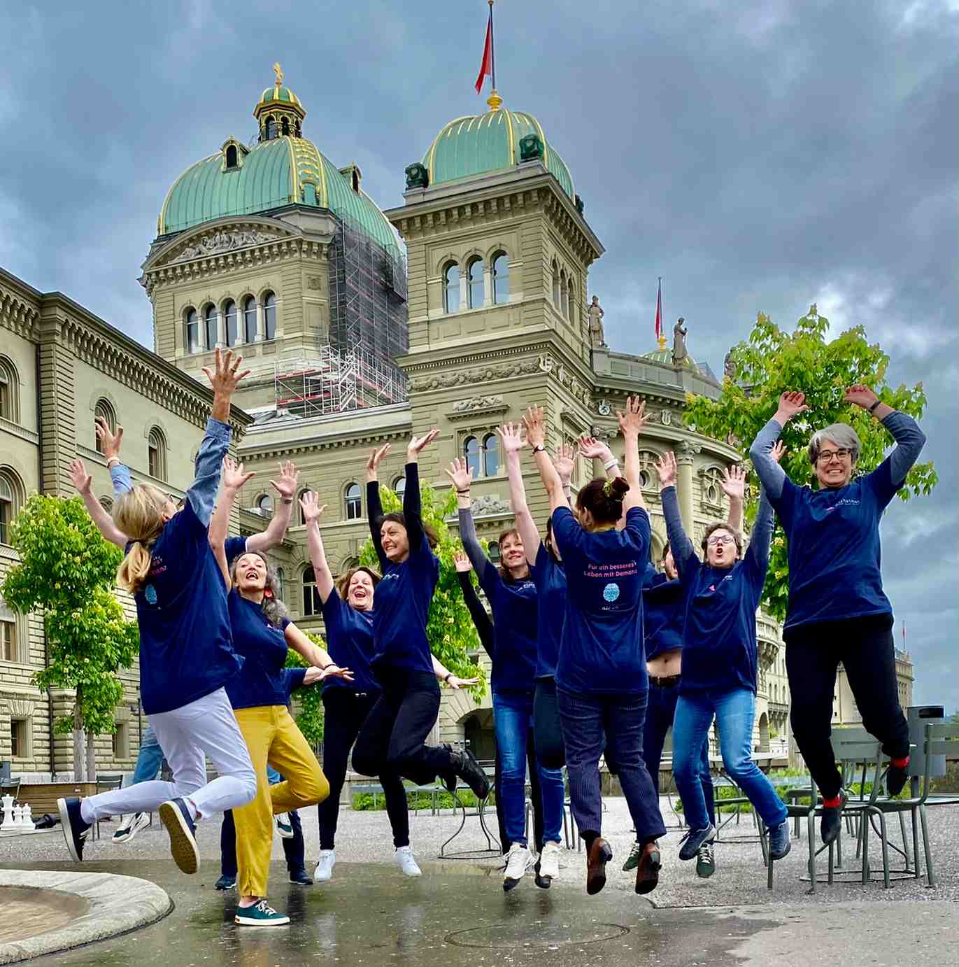Das Team von Alzheimer Schweiz feut sich, am GP Bern teilzunehmen